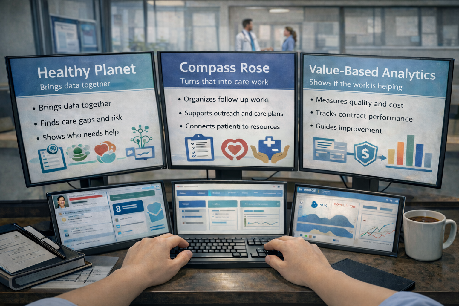 from serving one patient at a time to helping whole populations